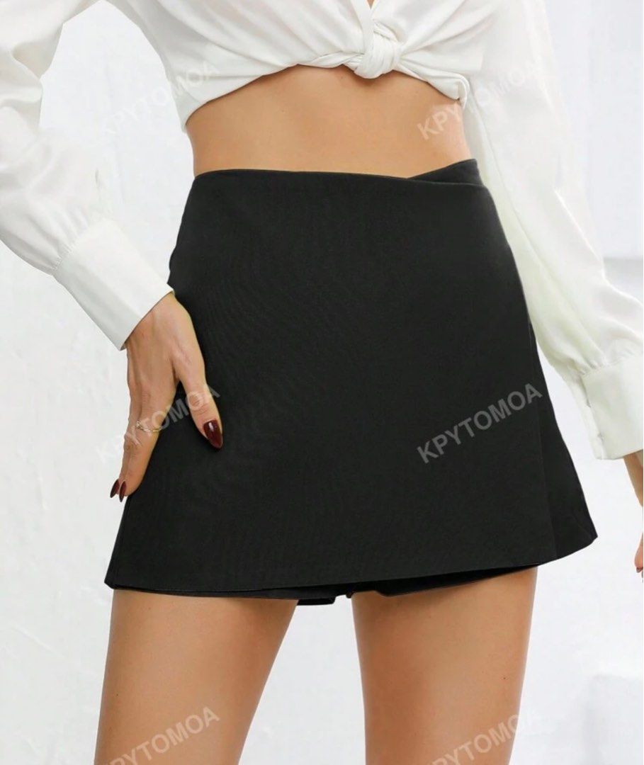SHEIN Solid High Waist Skort in Black (Category: Skirts) located in Quezon City. Submitted by bubbledeclutters (Listing ID 1379807900, Image 1). Description: • rfs: doesn't fit me anymore • mop: bpi/gcash • mod: grab/lalamove, j&t.