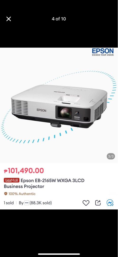 Super Sulit Heavy Duty Projector (Category: Projectors) located in Makati City. Submitted by ckelvigneclothingco (Listing ID 1379756372, Image 1). Description: FREE - Automatic white screen with remote .