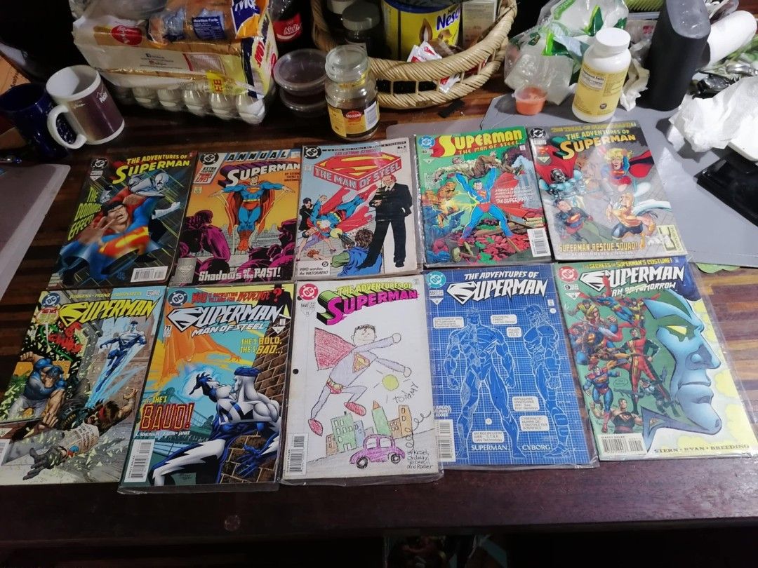 Superman comics (Category: Comics & Manga) located in Makati City. Submitted by flash2000 (Listing ID 1379729887, Image 3). Description: superman titles vintage all good condition, 200-300 each, pm for price, if take all will be discounted.pick up only thru grab.