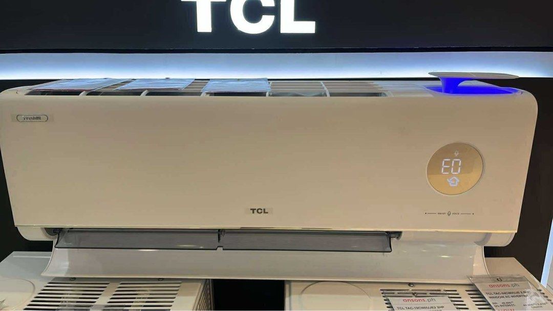 TCL SPLIT TYPE INVERTER AIR CONDITIONER (Category: Air Conditioning and Heating) located in Manila. Submitted by may572156 (Listing ID 1379843128, Image 2). Description: TCL SPLIT TYPE INVERTER AIRCON INSTALLATION COST NOT YET INCLUDED New models Tac11csd/p7 Srp 50,995 Cash 27,800 Tac14csd/p7 Srp 54,995 Cash 31,000 Tac19csd/p7 Srp 62,995 Cash 40,600 Tac10csd-Wei Srp 45,995 Cash 19,400 Tac13csd/wei Srp 49,995 Cash 22,200 Tac19csd-Wei Srp 57,995 Ca