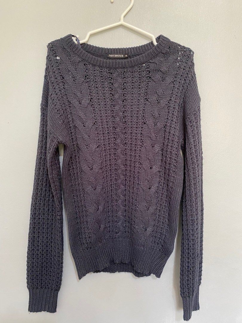 Terranova Knitted Crochet Longsleeve Winter (Category: Longsleeves) located in Malabon City. Submitted by nreesells (Listing ID 1379806847, Image 1). Description: - perfect for cold places - can fit until m.