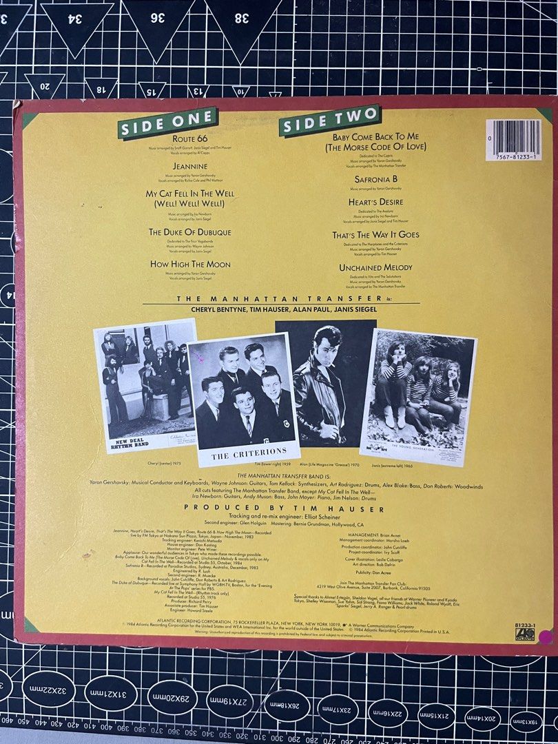 The Manhattan Transfer Bop Doo Wopp Vinyl (Category: Vinyls) located in Taguig. Submitted by arrjem (Listing ID 1379822563, Image 2). Description: Untested.