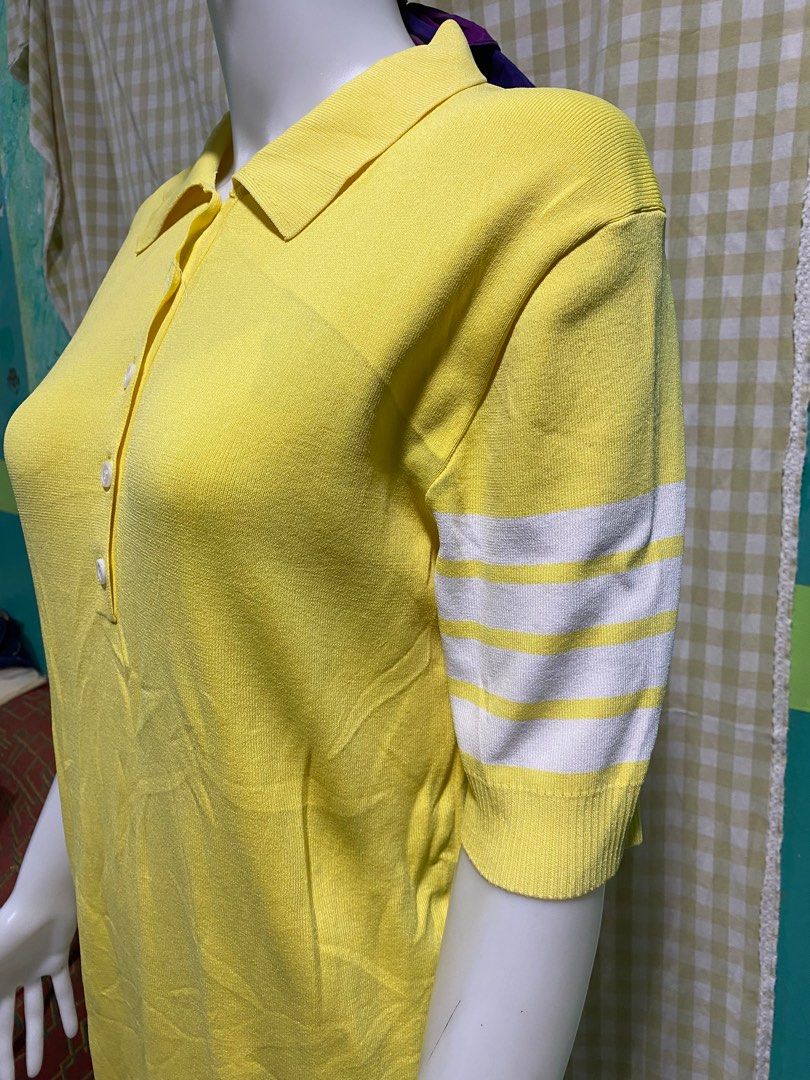 THOM BROWNE KNIT DRESS (Category: Luxury Apparel) located in Baguio. Submitted by lairdegawd_06 (Listing ID 1379821216, Image 3). Description: Dimes: 20-24 when stretched x 34 length Stretchable Excellent condition 10/10 color rate Complete tags With stain not sure if washable Check photos for more details.