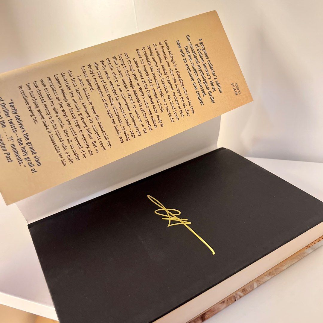 US HB VERITY BY COLLEEN HOOVER (Category: Storybooks) located in Bacoor. Submitted by pagingallbookworms (Listing ID 1379822695, Image 2). Description: Paging All Bookworms ➡️MOP: BDO, Gcash, Paymaya, Metrobank ➡️MOD: Gogo Express (80pesos sf to MM & Cavite) ; J&T ; Lalamove sdd NO SCO ❌ NO RUSH SHIPPING ❌ NO LOWBALLING PLEASE‼️.