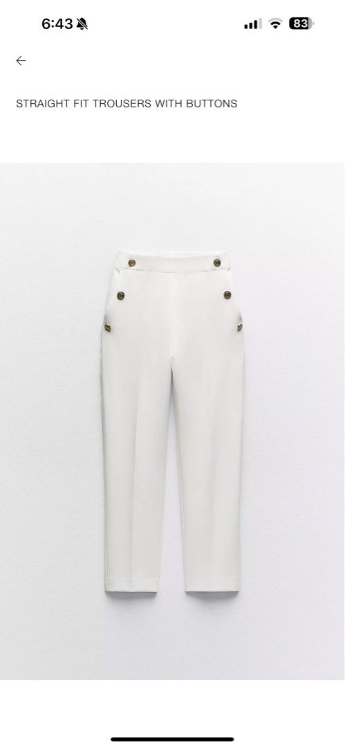Zara trouser (Category: Other Bottoms) located in Cagayan de Oro. Submitted by princ3ss_dee (Listing ID 1379831009, Image 1). Description: Zara Brandnew with tag Size S .