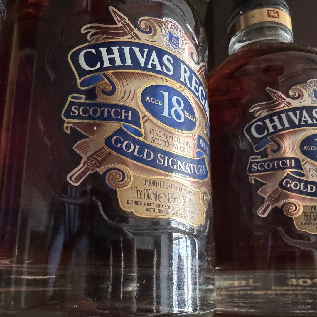 🔥1L & 750ml Chivas Regal 18 Gold Signature whisky 超值放血价！, Hobbies