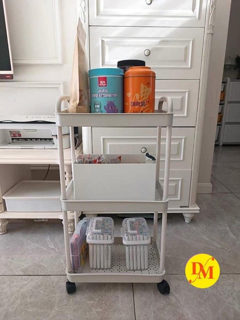 3 Layer Small Trolley Cart Plastic Storage Rack Display Cabinet (Category: Storage Boxes & Baskets) located in Manila. Submitted by onlineshoppersph (Listing ID 1380005359, Image 2). Description: Cash On Deliver - Metro Manila - Delivery Fee/Handling Fee shouldered by BUYERS - DF/HF depends on BUYERS Location LALAMOVE PICK UP - Cash on Deliver - Metro Manila & Nearby DELIVER THRU COURIER, CARGO & BUS - Provincial Buyers - Payment 1st Thank You.