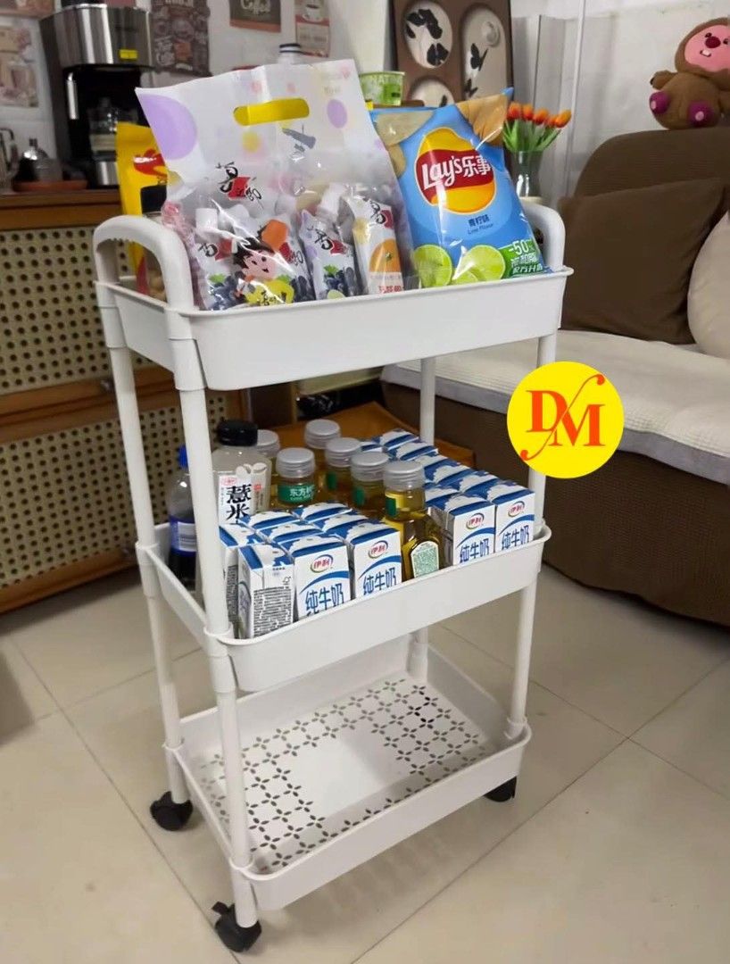 3 Layer Small Trolley Cart Plastic Storage Rack Display Cabinet (Category: Storage Boxes & Baskets) located in Manila. Submitted by onlineshoppersph (Listing ID 1380005359, Image 1). Description: Cash On Deliver - Metro Manila - Delivery Fee/Handling Fee shouldered by BUYERS - DF/HF depends on BUYERS Location LALAMOVE PICK UP - Cash on Deliver - Metro Manila & Nearby DELIVER THRU COURIER, CARGO & BUS - Provincial Buyers - Payment 1st Thank You.
