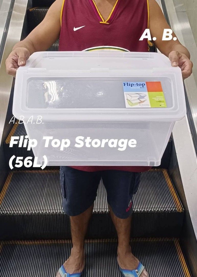 56L Flip Top Storage Box (Category: Storage Boxes & Baskets) located in Manila. Submitted by onlineshoppersph (Listing ID 1379997309, Image 1). Description: Cash On Deliver - Metro Manila - Delivery Fee/Handling Fee shouldered by BUYERS - DF/HF depends on BUYERS Location LALAMOVE PICK UP - Cash on Deliver - Metro Manila & Nearby DELIVER THRU COURIER, CARGO & BUS - Provincial Buyers - Payment 1st Thank You.
