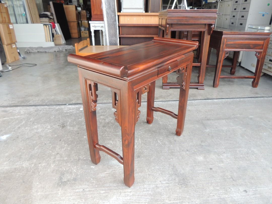 A73875 雞翅木 玄關桌 花台 藝術品展示台 ~ 陳列桌 邊桌 神明桌 神桌 佛桌 工作桌 展示桌 展示台 二手玄關桌 回收二手傢俱 聯合二手傢俱