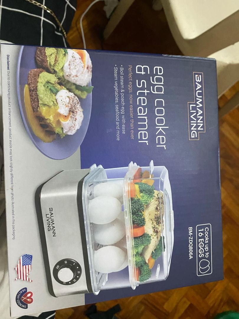 Baumann Living egg cooker and steamer (Category: Cookers) located in Taguig. Submitted by chammyshop (Listing ID 1379970367, Image 1). Description: Fixed price.