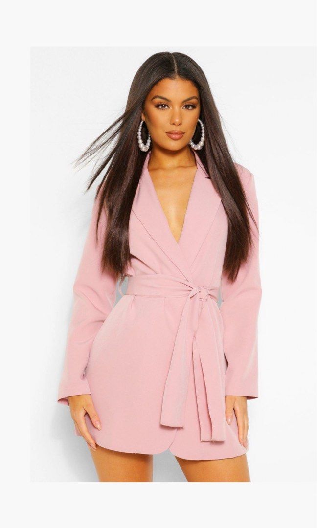 Boohoo Petite Blazer Dress (Category: Dresses) located in Mandaluyong City. Submitted by justfits_ (Listing ID 1380052535, Image 1). Description: Used once Size: 4 (fits XS) Color: Blush.