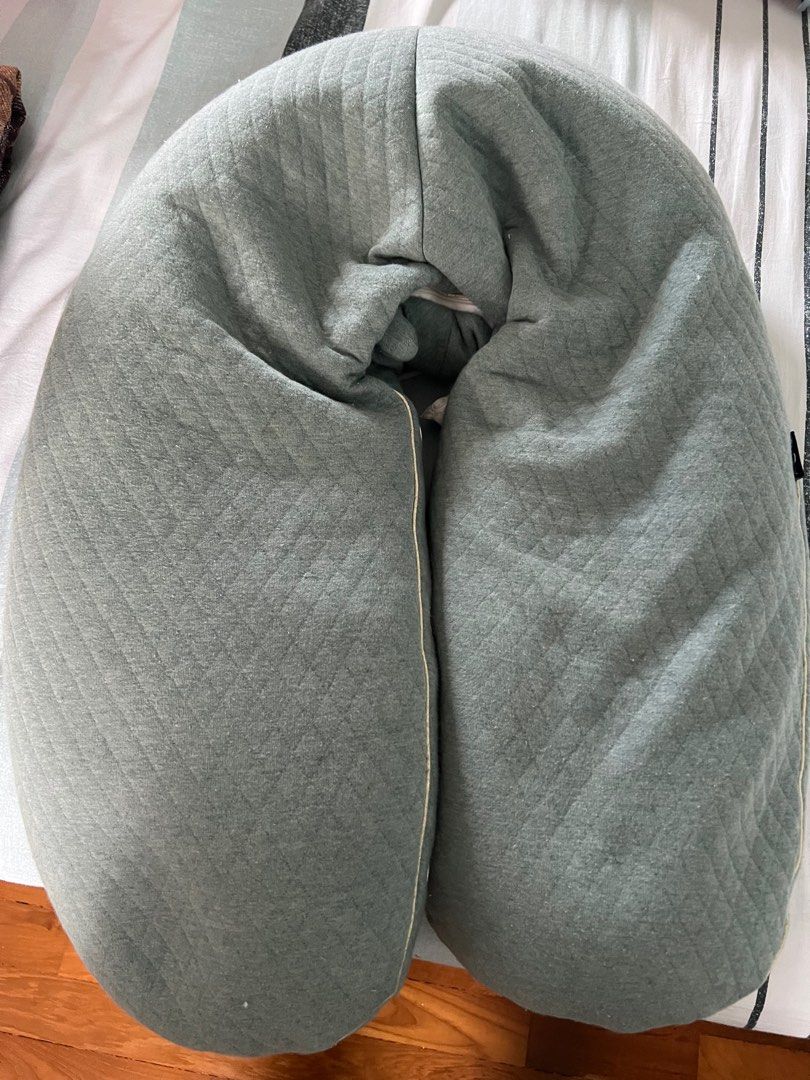 Candide Multirelax Maternity Pillow 3 in 1 (Category: Maternity Care) located in Singapore. Submitted by vonny_il (Listing ID 1379922501, Image 3). Description: Candide Multirelax Quilted 3-in-1 Maternity Pillow is convertible maternity, nursing and baby pillow. Color is green. Inside beads may come out slightly when using hence advisable to get a pillow cover for it. Retail price at $88, selling cheap to let go. .