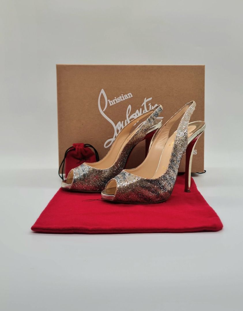 Christian Louboutin Gamma Talon Heels EU36 (Category: Sneakers & Footwear) located in Manila. Submitted by corycee (Listing ID 1379989310, Image 1). Description: Condition: Lightly worn and well maintained. Red soles show typical signs of use. Inclusions: Louboutin box, Louboutin dust bag, extra top piece Price: 18K RFS: not being used anymore Location: Multinational Village, Parañaque Shipping Option: Deliveries are thru Grab, Lalamove, LBC or b