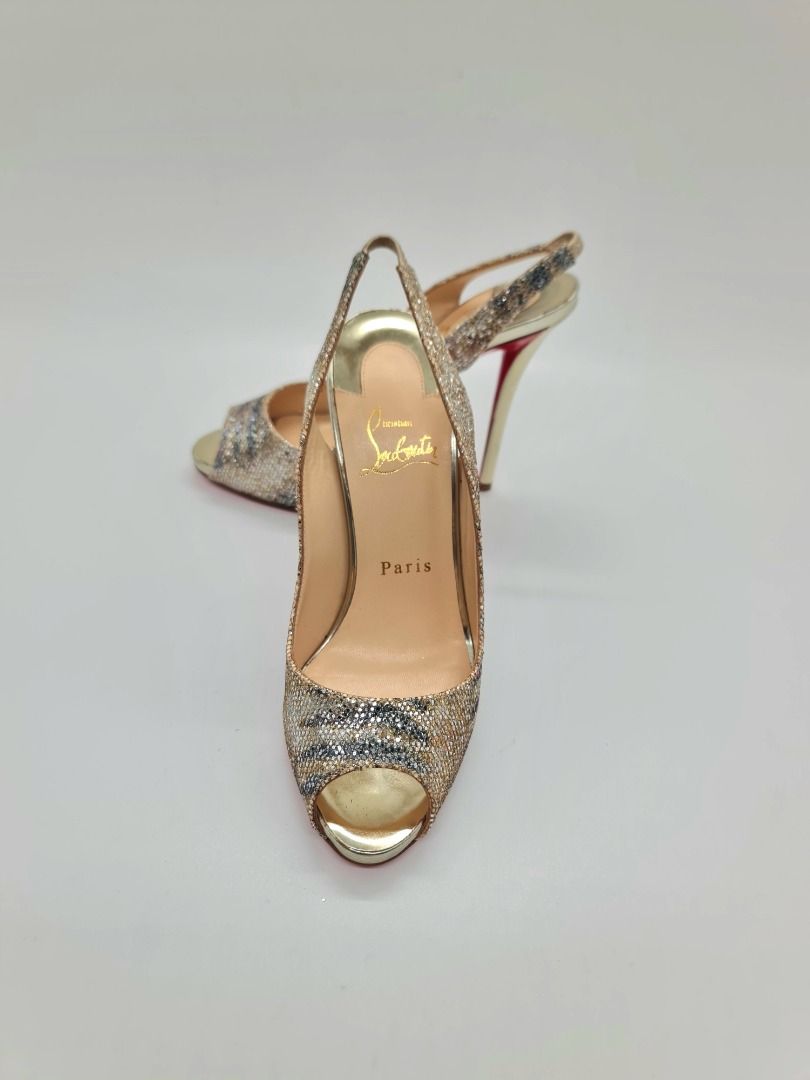 Christian Louboutin Gamma Talon Heels EU36 (Category: Sneakers & Footwear) located in Manila. Submitted by corycee (Listing ID 1379989310, Image 3). Description: Condition: Lightly worn and well maintained. Red soles show typical signs of use. Inclusions: Louboutin box, Louboutin dust bag, extra top piece Price: 18K RFS: not being used anymore Location: Multinational Village, Parañaque Shipping Option: Deliveries are thru Grab, Lalamove, LBC or b