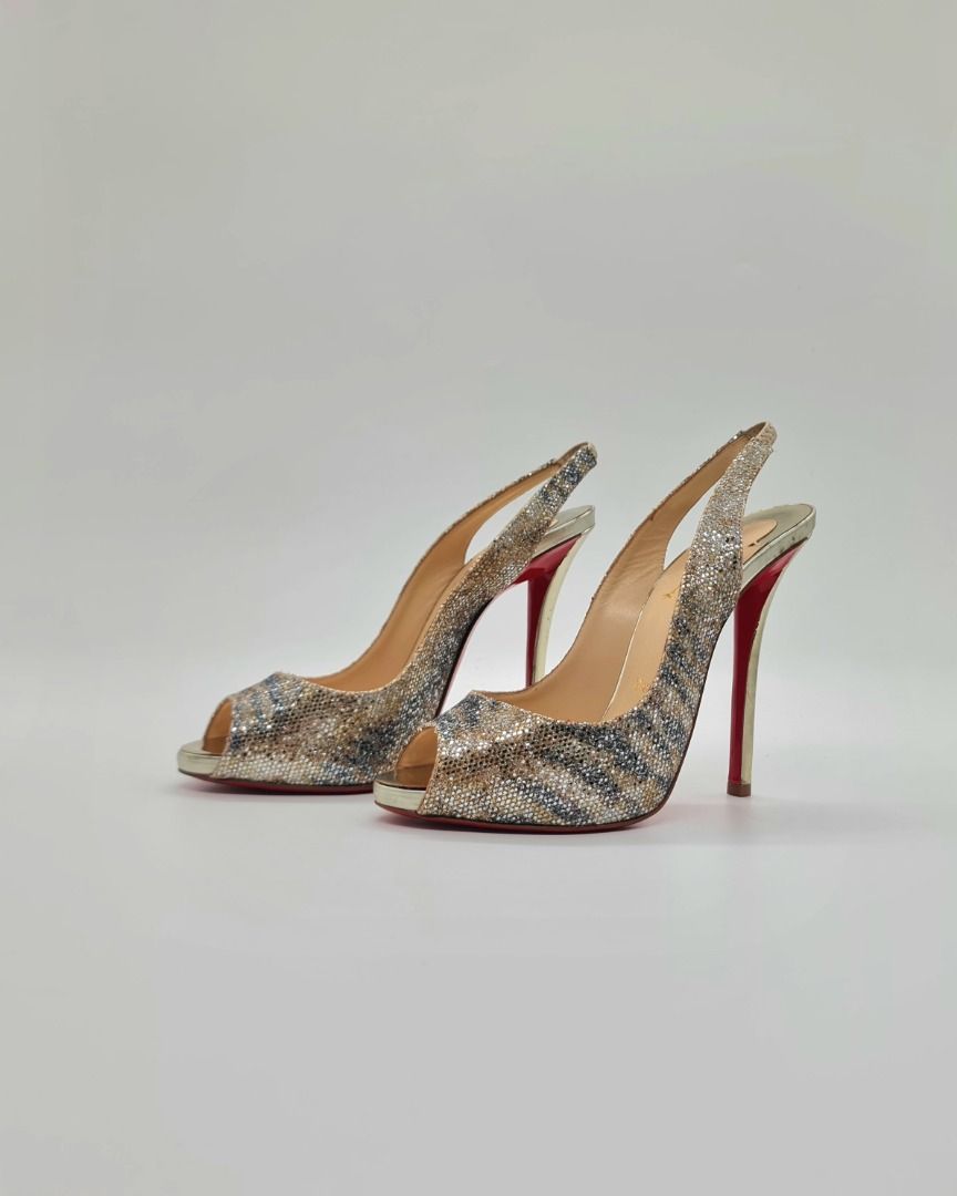 Christian Louboutin Gamma Talon Heels EU36 (Category: Sneakers & Footwear) located in Manila. Submitted by corycee (Listing ID 1379989310, Image 2). Description: Condition: Lightly worn and well maintained. Red soles show typical signs of use. Inclusions: Louboutin box, Louboutin dust bag, extra top piece Price: 18K RFS: not being used anymore Location: Multinational Village, Parañaque Shipping Option: Deliveries are thru Grab, Lalamove, LBC or b