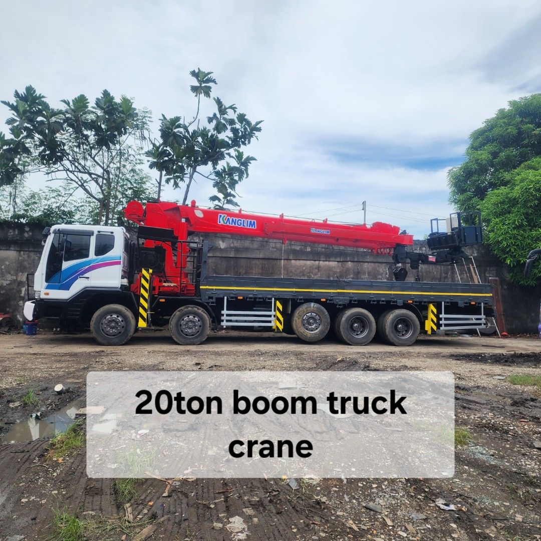 DAEWOO 20Ton Boom Truck Crane (Category: Construction Tools & Equipment) located in Manila. Submitted by live_bestmaro (Listing ID 1364154199, Image 1). Description: Daewoo Boom Yruck Crane boom capacity: 20ton boom length: 36m( including Extra boom) boom brand: Ganglim KS 7000L engine: CUMMINS loading capacity: 25 ton wheel: 14 wheeler Fully reconditioned.