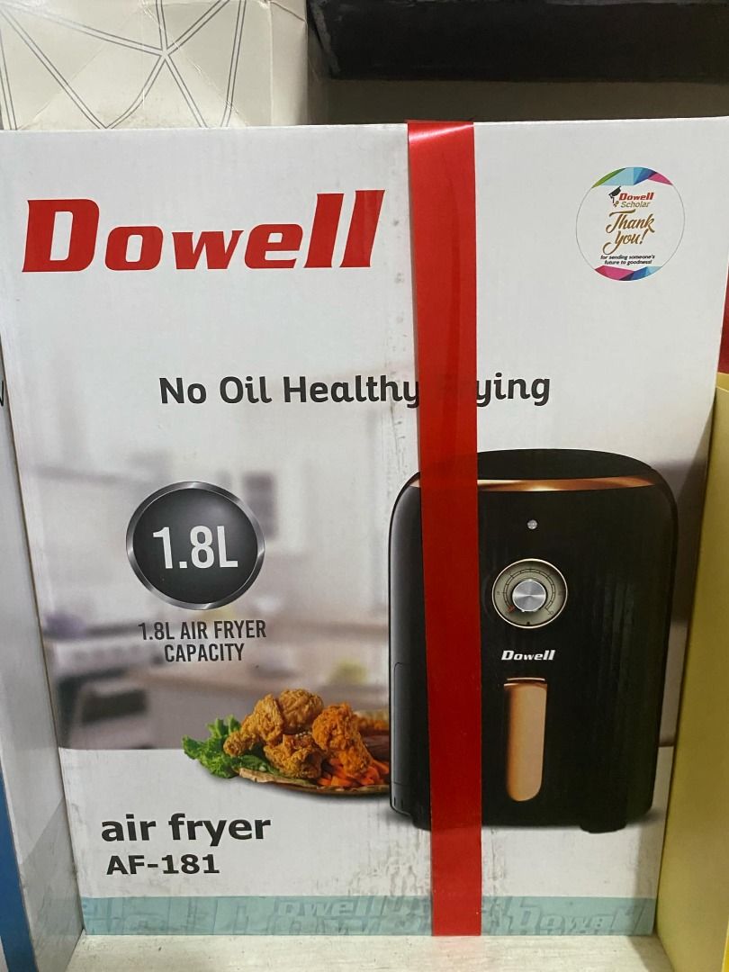 Dowell Air Fryer (Category: Fryers) located in Taguig. Submitted by chammyshop (Listing ID 1379971196, Image 1). Description: Fixed price.