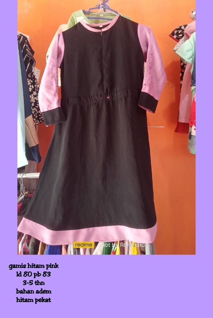 Gamis hitam pink (Kategori: 4 hingga 7 tahun) berada di Malang. Dikirim oleh fitriaindahsari (ID iklan 1380022468, Gambar 1). Deskripsi: .