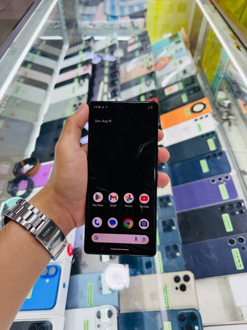 Google Pixel 6 Pro 256GB FU Japan Variant (Category: Google Pixel) located in San Juan City. Submitted by Khalidmgdla08 (Listing ID 1380074146, Image 3). Description: FOR SALE | TRADE/SWAP Price: 14,000 On hand: PIXEL 6 PRO✔️ 8/256GB ✔️ OPENLINE ✔️ JAPAN VARIANT✔️ 100% Original ✔️ 99% Makinis ✔️ 99% Smooth ✔️ NOT REFURB ✔️ NO HIDDEN ISSUES ✔️ NEVER BEEN REPAIRED ✔️ TEST TO SAWA✔️ FREE 3-UTOOLS ✔️ ANY MODEL OF IPHONE AND SAMSUNG ARE AVAILABLE! ✨ W