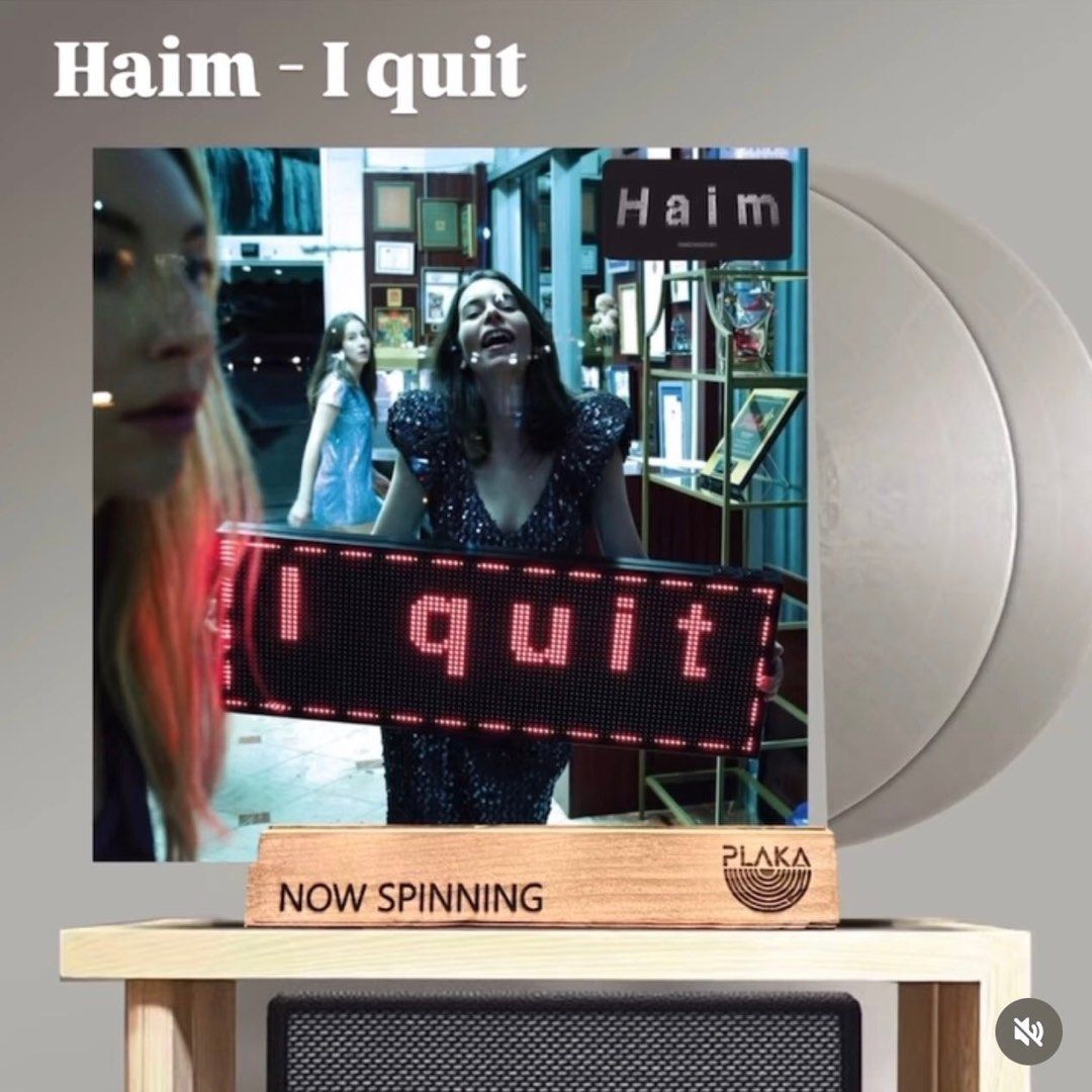 HAIM - I Quit Vinyl LP Plaka (Category: Vinyls) located in Manila. Submitted by plaka.mnl (Listing ID 1379968459, Image 1). Description: HAIM - I Quit HAIM’s highly anticipated fourth studio album, I quit, will be releasing on June 20th. The 15-track album was written primarily by HAIM and Rostam Batmanglij, with production by Batmanglij and Danielle Haim. The album radiates the raw energy of seasoned performers whose deep reverence for classic r