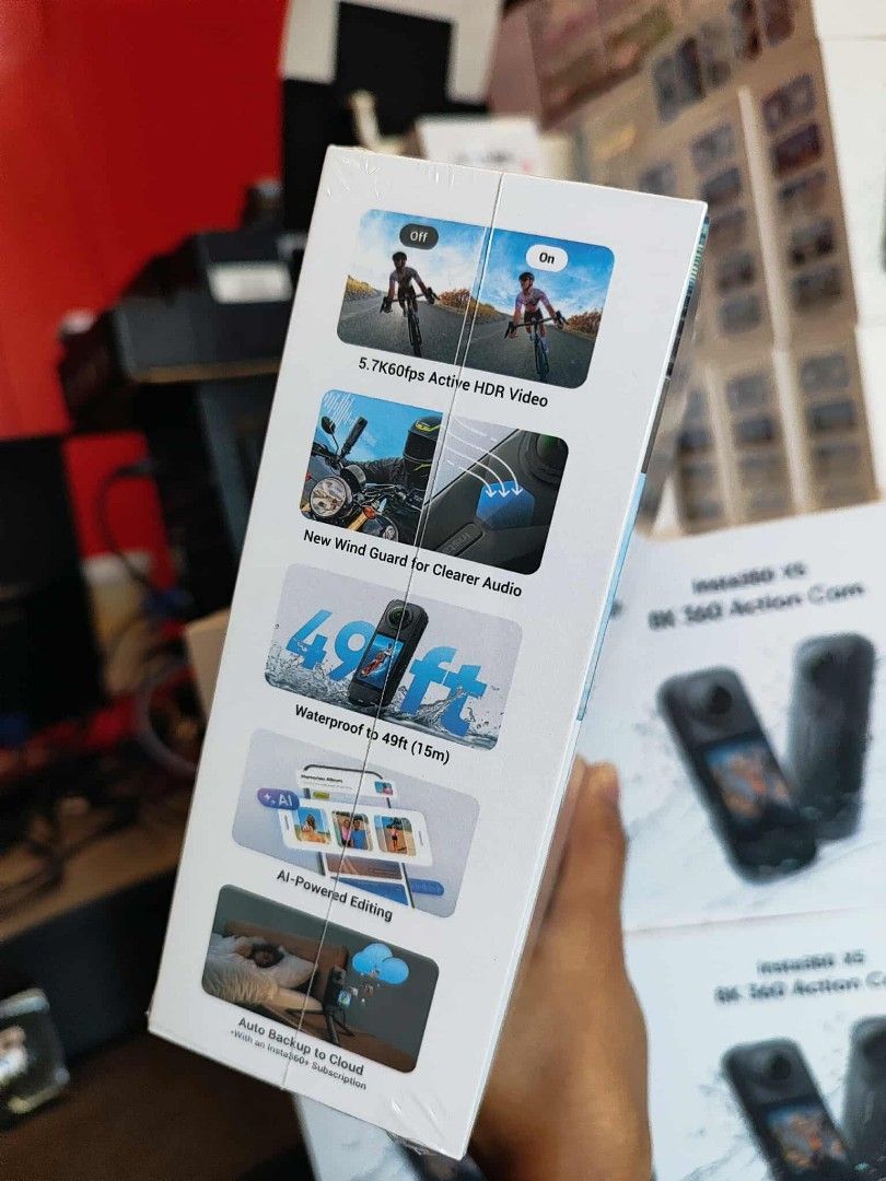 Insta360 X5 8K 360 Action Camera (Category: Video Cameras) located in Makati City. Submitted by slaccessoriesshop (Listing ID 1380030797, Image 2). Description: Insta360 X5 8K 360 Action Camera ORIGINAL, BRAND NEW and SEALED We issue SALES INVOICE Accepting BULK ORDERS Same Day Delivery LOCATION ✓ Evangelista, Makati ✓ Kawit, Cavite MODE OF PAYMENT Gcash, Cash, BPI, BDO, Home Credit, Credit Card DELIVERY OPTIONS ✓ Lalamove ✓ Client Booking ✓ Open