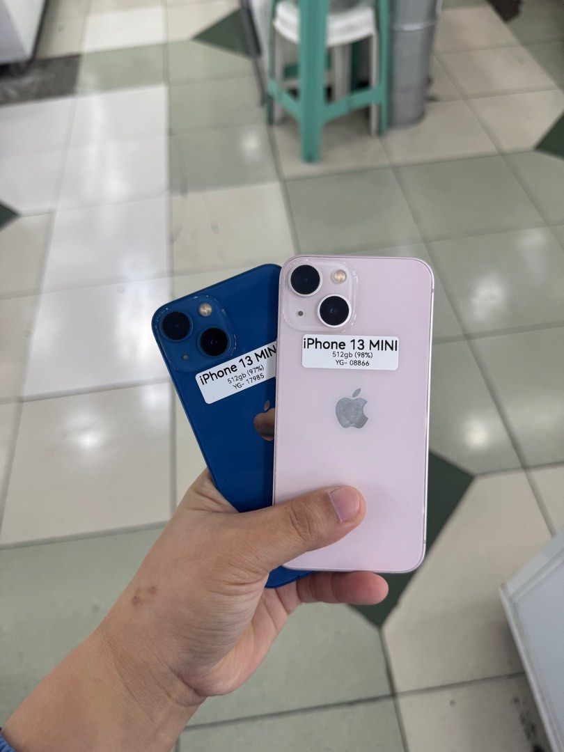 Iphone 13 Mini 512gb 90-97% batt FU (Category: iPhone 13 Series) located in San Juan City. Submitted by javedsgadgetshop (Listing ID 1380039236, Image 1). Description: INSTALLMENT OPTIONS : SPAY LATER / GGIVES / CREDIT CARD! WE BUY AND SELL SO PWEDE MAGBINTA OR SWAP ! Quick Specs : Iphone 13mini •512gb •NTC Variant •90-97% batt health •Factory Unlock •95% Smoothness •No hidden issue | No Repaired •100% Authentic | Not Refurbished •w/ OEM Charger 