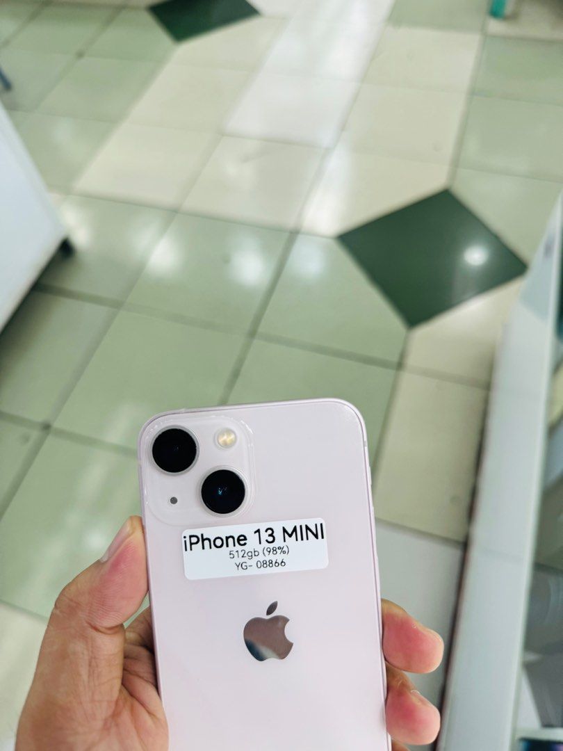 iPhone 13 Mini 512GB 98%BH Openline 99%smooth No issues (Category: iPhone 13 Series) located in San Juan City. Submitted by saabangadgetshop (Listing ID 1379972543, Image 2). Description: Onhand | Pre-owned iPhone 13 Mini 512GB OPENLINE Battery Health 98% NO HIDDEN ISSUES NO HISTORY OF REPAIR 99%Smooth TEST TO SAWA RESET ALL YOU WANT TEST ALL YOU WANT NOT REFURBISHED AUTHENTIC PHONE ALL WORKING (FREE 3UTOOLS) iPhones iPads only 🆓Freebies ✅Charge