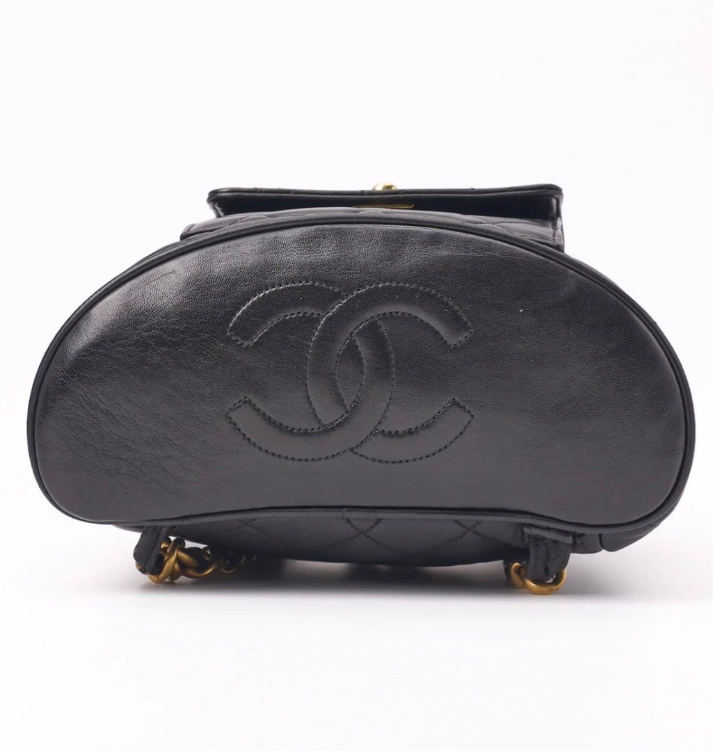 Limited time sale! Chanel Backpack (Category: Luxury Bags & Wallets) located in Pasig City. Submitted by music_angel (Listing ID 1380082673, Image 3). Description: ✨ for Pre- Order ❤️ item arrival on July 15th ❤️ CHANEL Matelasse Outside Flap Turn Lock Chain Backpack. Crafted from luxurious lambskin leather in a timeless black shade with elegant gold fittings, this backpack is the epitome of sophistication. Perfect for the modern woman on-the-go,