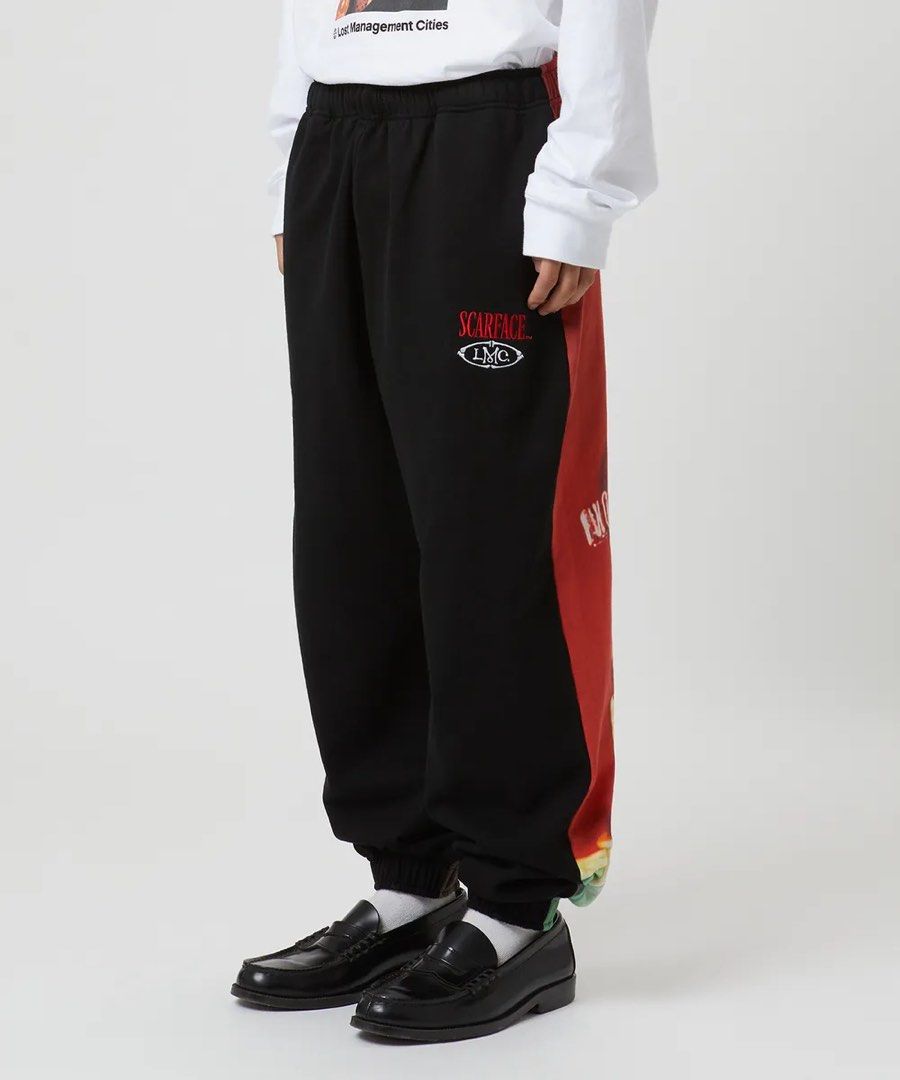 ★ LMC★ LMC X SCARFACE THE WORLD IS YOURS SWEATPANTS black LMC x SCARFACE The World Is Yours Sweatpants, Fesyen Pria