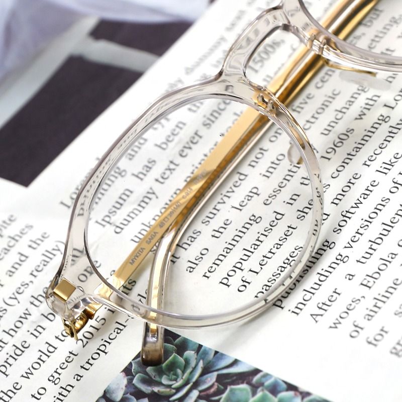 メガネ Mykita Mykita - SAGA - 914 c1 champagne glossy g MYKITA Eyeglasses SAGA - 914 C1 Champagne Glossy G | FRMODA.COM