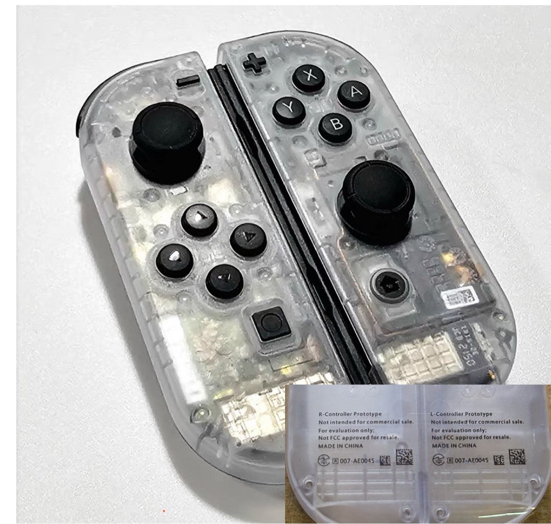 [RARE] Authentic Prototype Nintendo Switch Joycon shell translucent ...