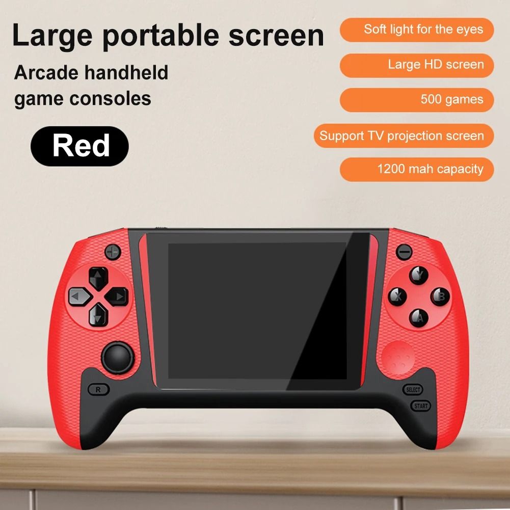 Retro Handheld Game Console 3.5inch LCD Screen Built-in 500 Games ...