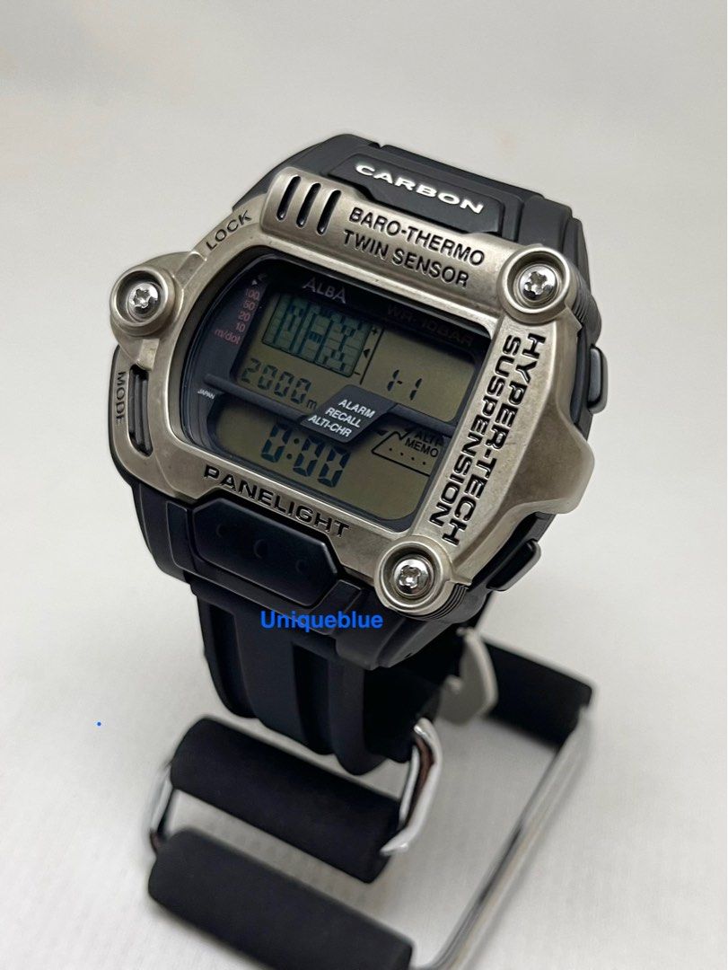SEIKO ALBA ダイブコンピューター ツインセンサー ハイパーテック 希少 Seiko Alba Hyper Tech Twin sensor. Barometer, Altimeter