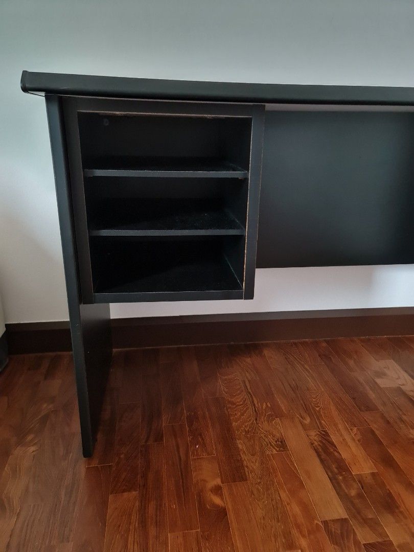 Study Table (Category: Tables & Sets) located in Singapore. Submitted by tai (Listing ID 1379957766, Image 3). Description: Solid Wood Study Table Lightly used, no scratches or dents. L:116cm,D:48cm, H:70cm.