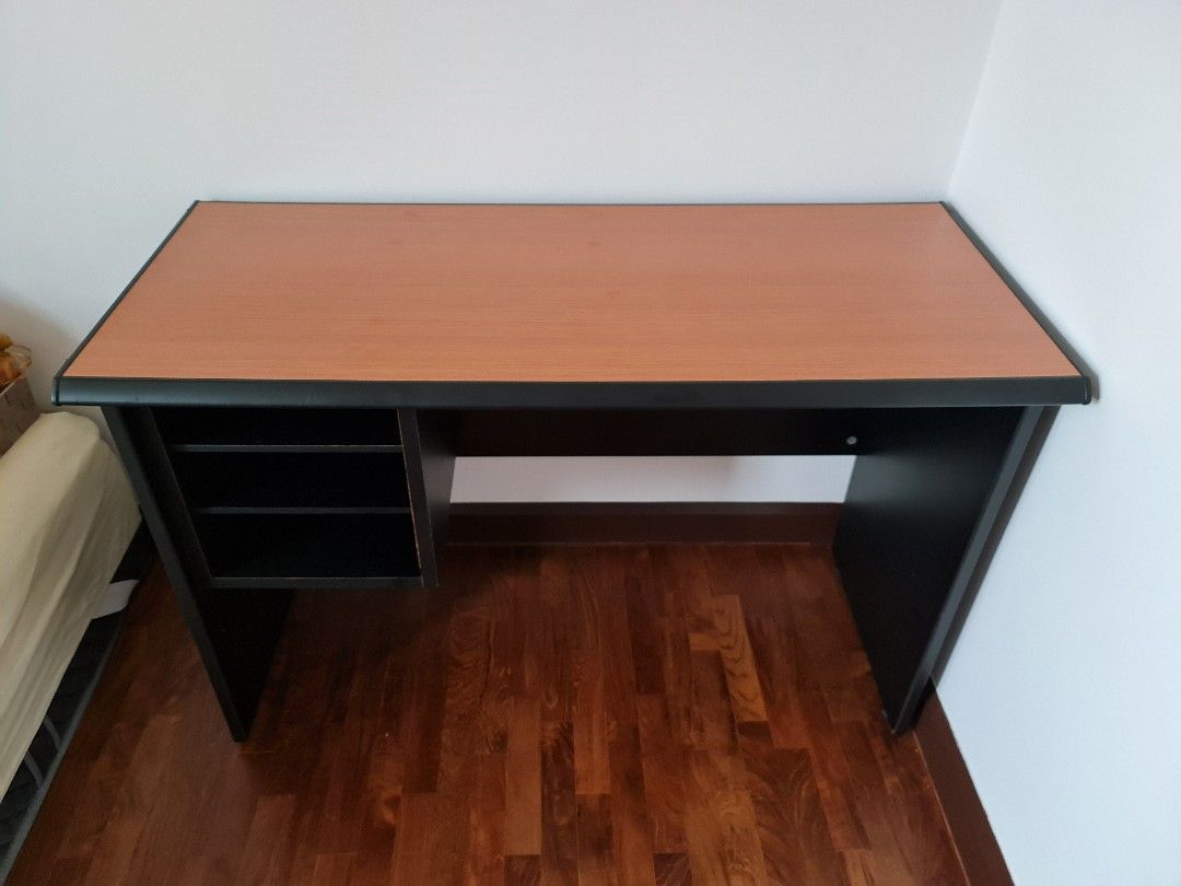 Study Table (Category: Tables & Sets) located in Singapore. Submitted by tai (Listing ID 1379957766, Image 2). Description: Solid Wood Study Table Lightly used, no scratches or dents. L:116cm,D:48cm, H:70cm.