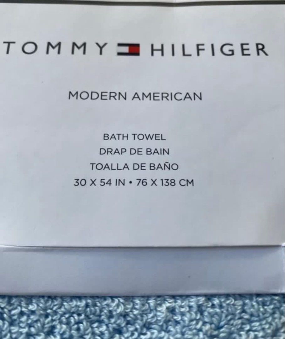 Tommy hilfiger bath towel (Category: Bath) located in Legazpi City. Submitted by gift_huntt (Listing ID 1379915111, Image 3). Description: Tommy hilfiger towel PHP 1,000 • New with tag Original From Canada Tommy hilfiger bath towel 30x54.76.138.