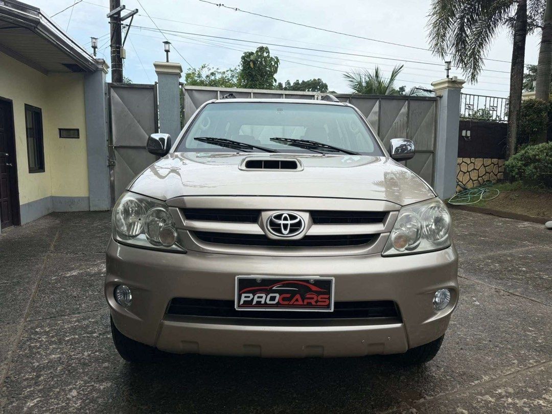 Toyota Fortuner V Auto (Category: Used Cars) located in Manila. Submitted by quality_cars (Listing ID 1380098686, Image 1). Description: ‼️ FOR SALE ‼️ 💥TOYOTA FORTUNER V 💥 ➡️ TOP OF THE LINE ➡️ 2007 model acquired ➡️ 4x4 READY ➡️ 3.0 diesel engine ➡️ Matic trans ➡️ All power ➡️ cd/fm/am ➡️ Leather seats ➡️ 7-8 seater ➡️ Cool dual aircon ➡️ Roof rail ➡️ Fully tint ➡️ FJ cruiser mags and tires ➡️ 2 ending plate ➡️ 84k legit mileage ➡️ Super Clas