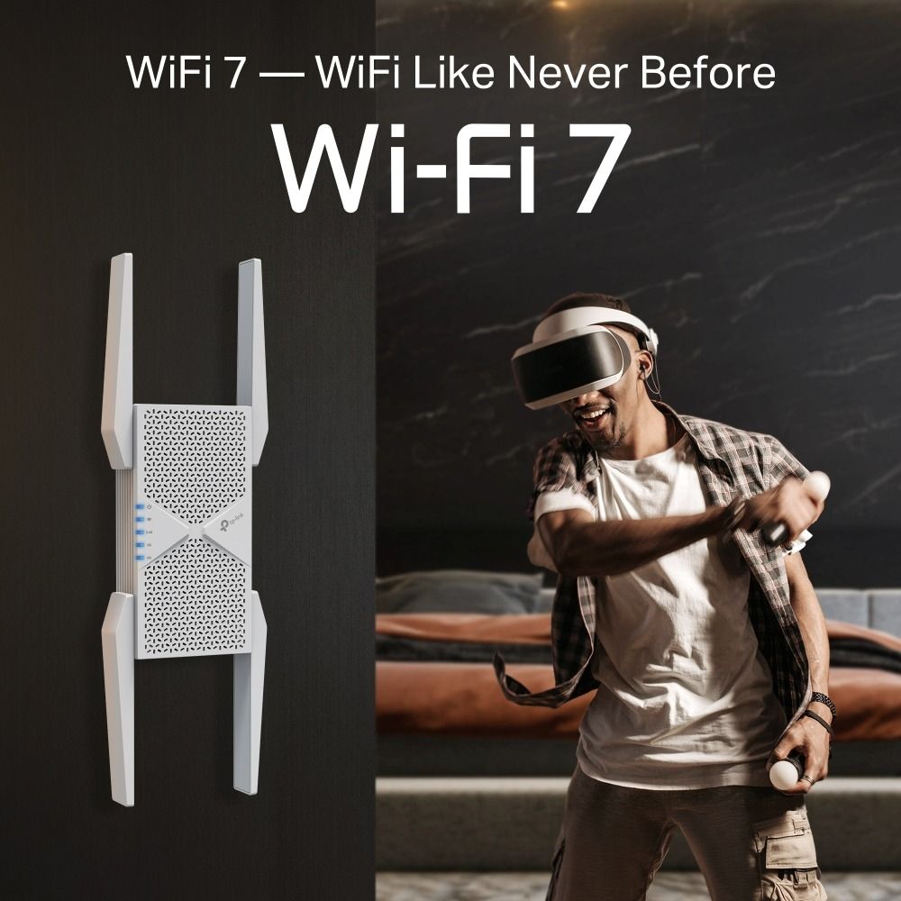 TP-Link WiFi 7 RE655BE BE11000 Tri-Band Wi-Fi 7 Range Extender with 2.5G Port | EasyMesh Support | WiFi 763205312349569112