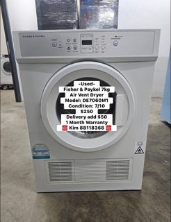 Fisher & Paykel Dryer Door Replacement Kit (White) - Fits ED/DE Series 5kg Models