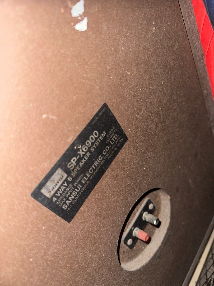 Vintage Sansui Component (Category: Soundbars, Speakers & Amplifiers) located in Pasay City. Submitted by jhoops3 (Listing ID 1380035959, Image 2). Description: 1st owner No issues. Well used Comes with Rare Vintage 1970’s Sansui SP-X6900 Speakers w/ Original Japanese lattice work “kabuki” style grills.
