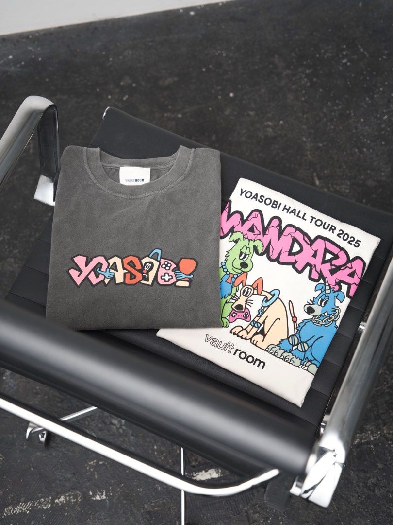 即日発送 YOASOBI vaultroom Tシャツ XL ホワイト 試着のみ 会場限定YOASOBI×vaultroom Tシャツ Lサイズ 新品オフホワイト