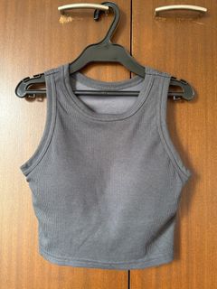 (日本品牌🇯🇵) GRL深灰色短身背心64245148286595110