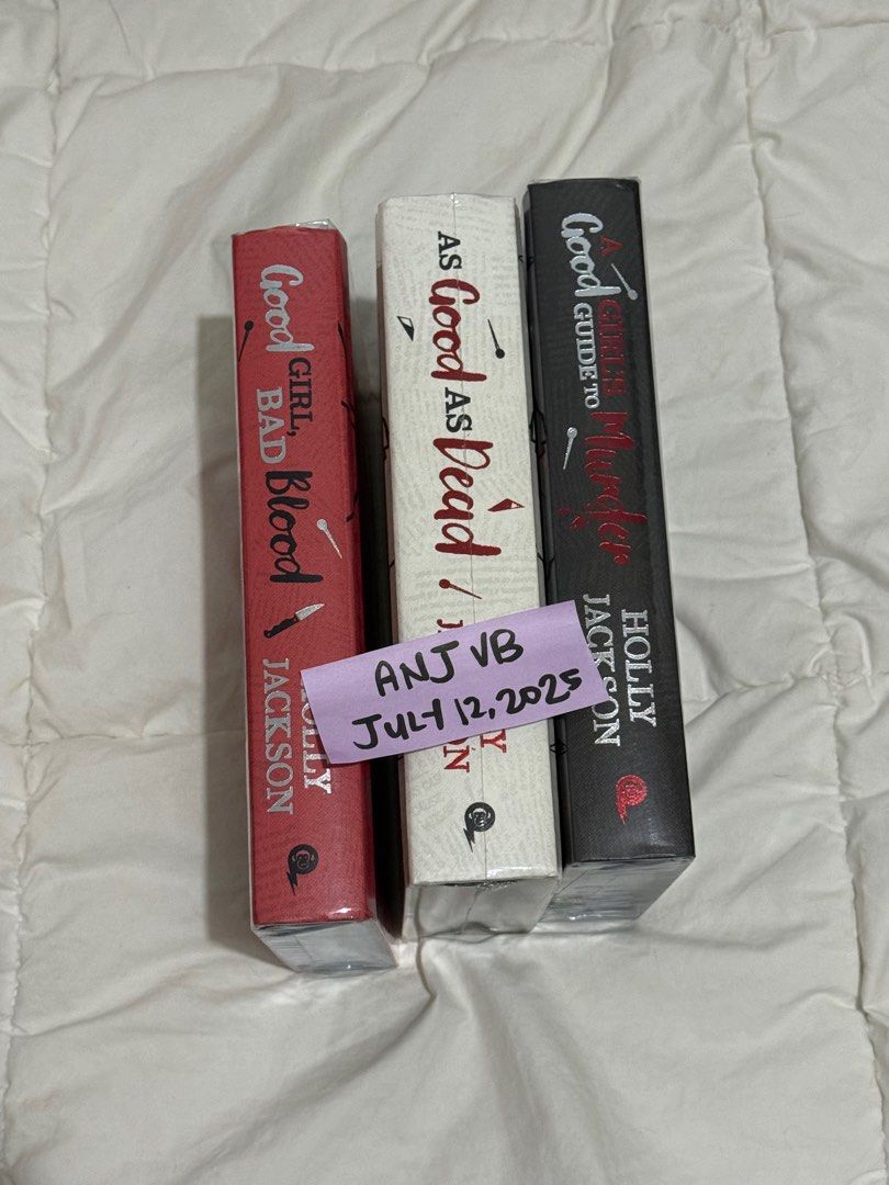 AGGGTM TRILOGY Collector’s Edition (Category: Storybooks) located in Quezon City. Submitted by anjvb (Listing ID 1380160046, Image 2). Description: A Good Girl’s Guide to Murder TRILOGY Collector’s Edition.