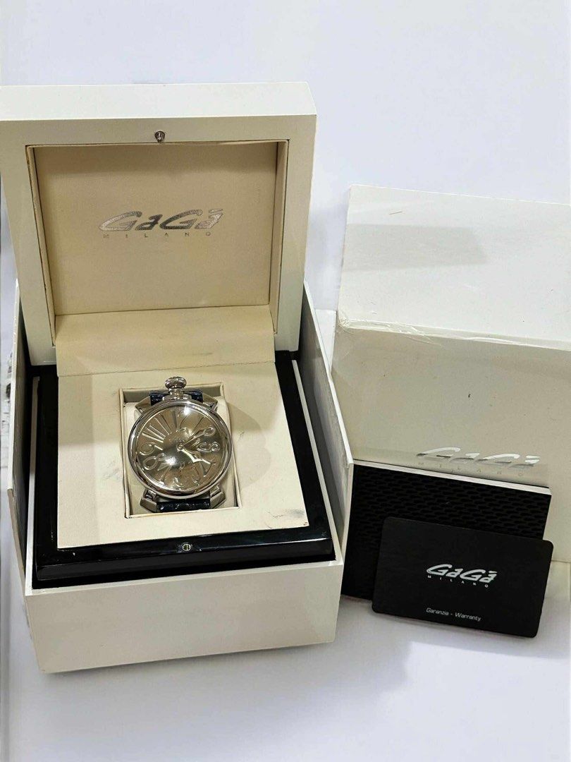 Authentic Gaga milano watch (Category: Luxury Watches) located in Quezon City. Submitted by jhaediah (Listing ID 1380247783, Image 2). Description: Gaga milano watch With box authenticity card and booklet .