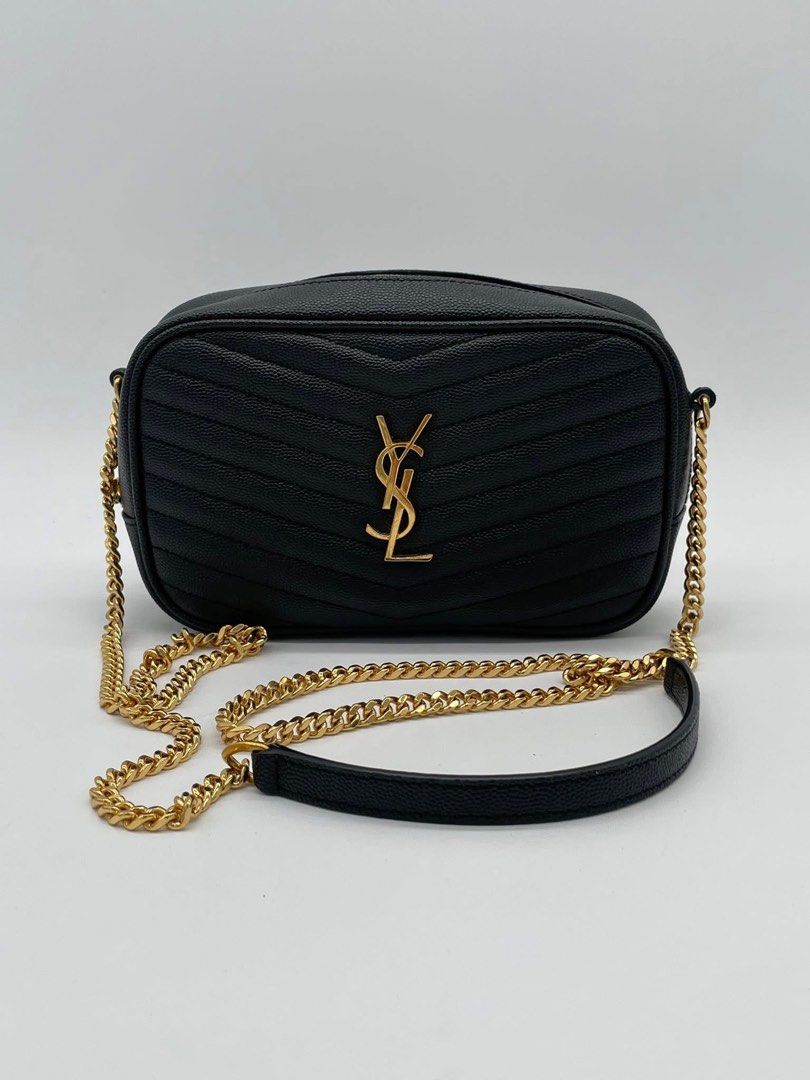 Authentic YSL Mini Lou Camera Bag ✨ (Category: Luxury Bags & Wallets) located in Quezon City. Submitted by jhaediah (Listing ID 1380172164, Image 2). Description: YSL Mini Lou Camera Bag ✨ Authentic | Rank SA Condition. No Inclusion.