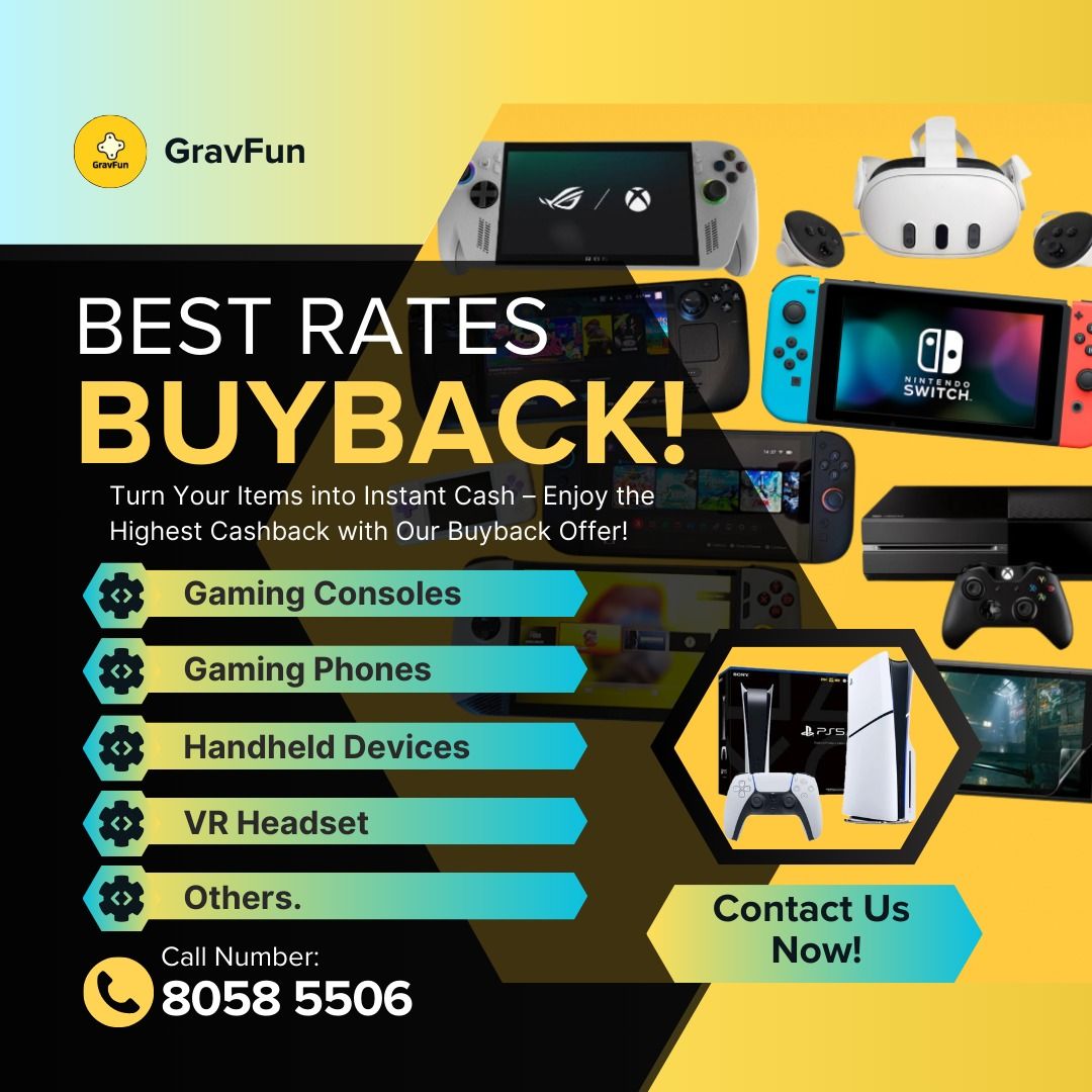 BEST RATES BUYBACK! BUY SELL WTB WTS TRADE IN Gaming Consoles ps5 ps4 ...
