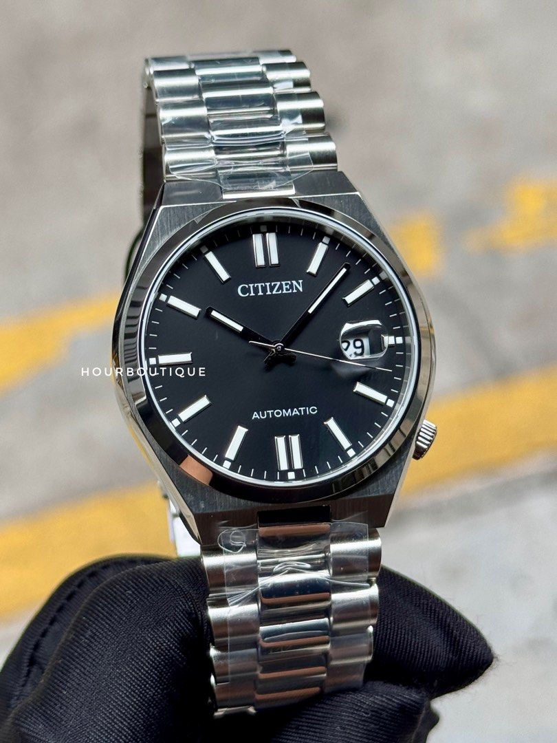 Brand New Citizen Tsuyosa Black Dial Automatic Watch NJ0150-81E (Category: Men's Watches) located in Singapore. Submitted by hour_boutique (Listing ID 1380119619, Image 1). Description: * We Have a Physical Watch Retail Shop * * All Products are Brand New in Box * * All Products come with 3 Year International Warranty * Brand New with Tags and Complete Set Diameter 40mm Rrp $600 Now $388 features - MINERAL CRYSTAL - MIYOTA AUTOMATIC MOVEMENT -LEF