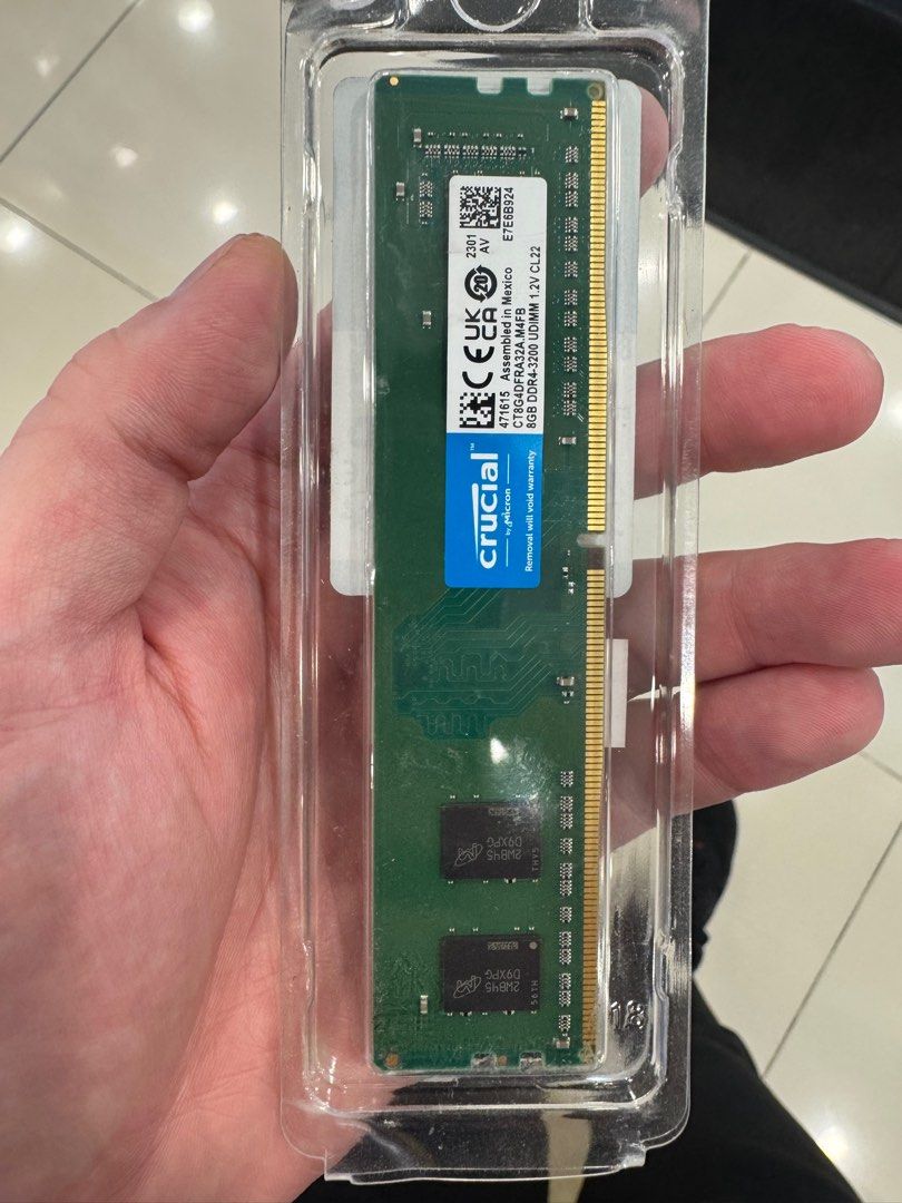 CRUCIAL 8GB DDR4 RAM 3200 CPU Desktop63074787561218111