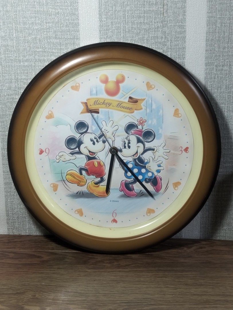 DISNEY MICKEY & MINNIE MOUSE WALL CLOCK (Category: Clocks) located in Batangas. Submitted by amerie_store (Listing ID 1380283644, Image 1). Description: -WYSIWYG -size: 36 cm. -batt op/working 🔊Kindly visit & follow my FB page for more updated Toys,Aniks,etc...🤩 🌈👉AMERIE STORE👈🌈 📌Mine Now,Pay after invoice 📌No refund MOP: Gcash 🚛 Flash Express.